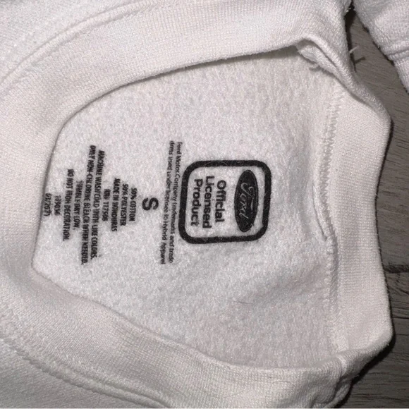 Ford White Crewneck Sweater with Bronco Graphic - Picture 3 of 3